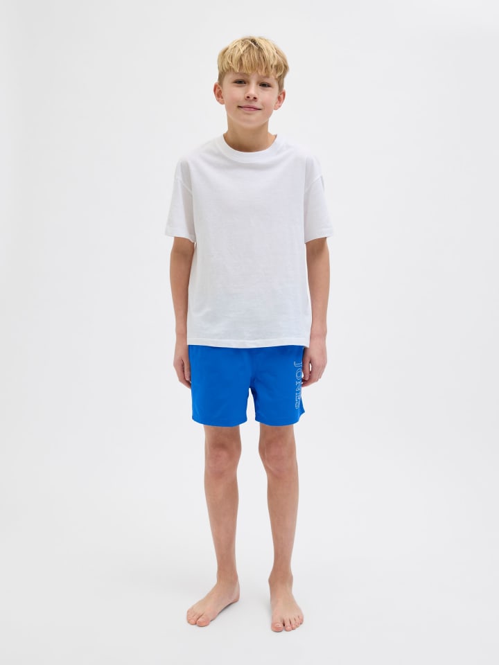 JACK & JONES Junior Badeshorts  JPSTMAUI JJSWIM DOUBLE LOGO JNR in turkish sea günstig kaufen