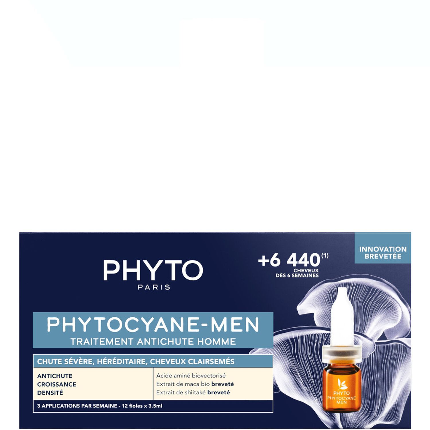 Phyto Phytocyane Men Traitement Antichute Homme 12 Fioles x 3.5 ml