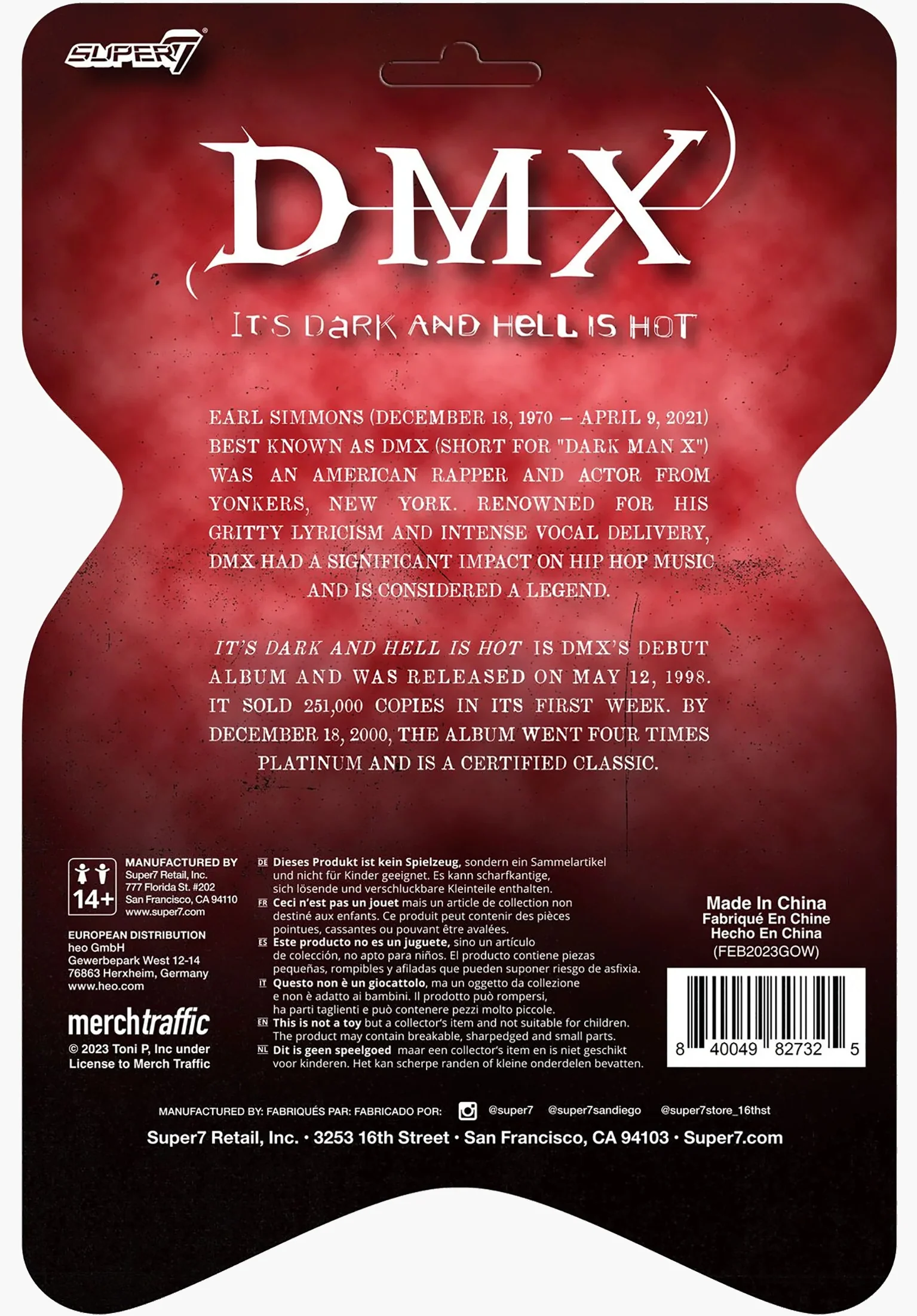 DMX Reaction Figures Wave 01 - DMX (It's dark and