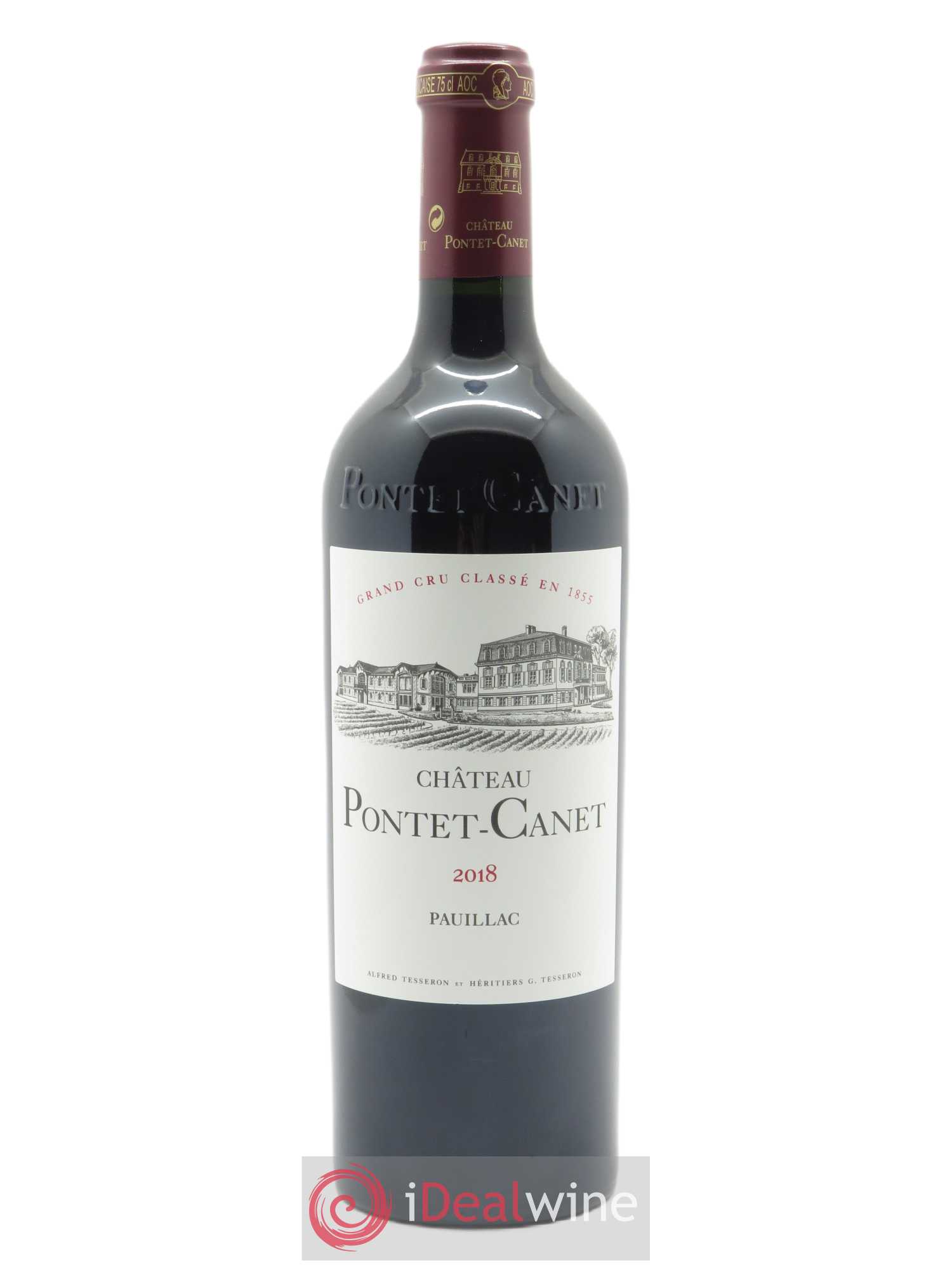 Château Pontet Canet 5ème Grand Cru Classé (CBO à partir 12 bts) 2018 - Lot de 1 Bouteille