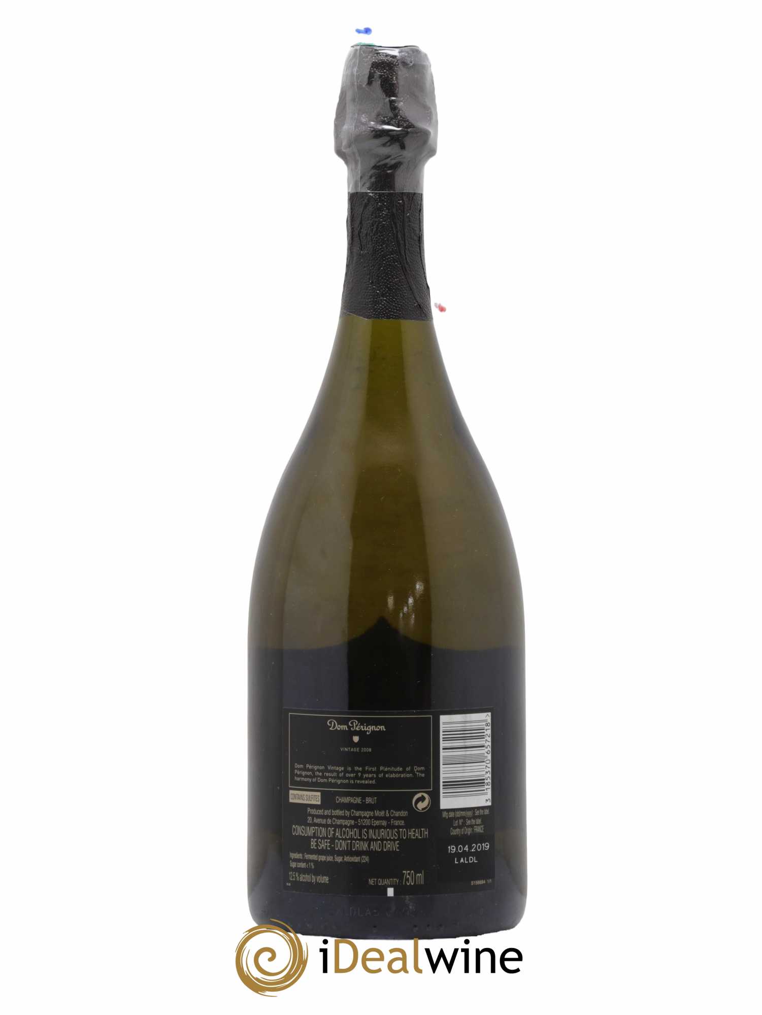 Brut Dom Pérignon  2008 - Lot de 1 Bouteille