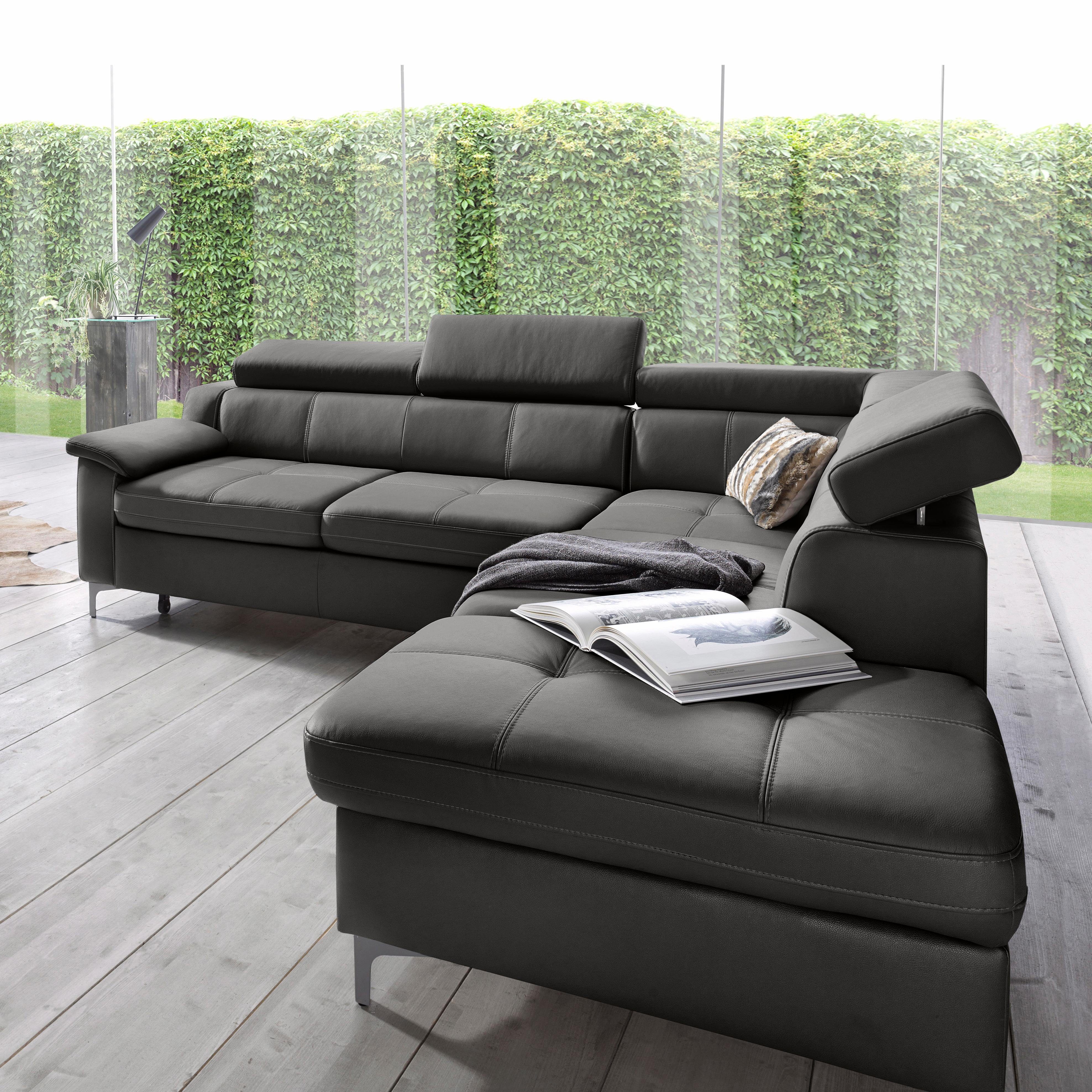 exxpo - sofa fashion Ecksofa Florenz, mit Kopfteilverstellung, wahlweise mit Bettfunktion