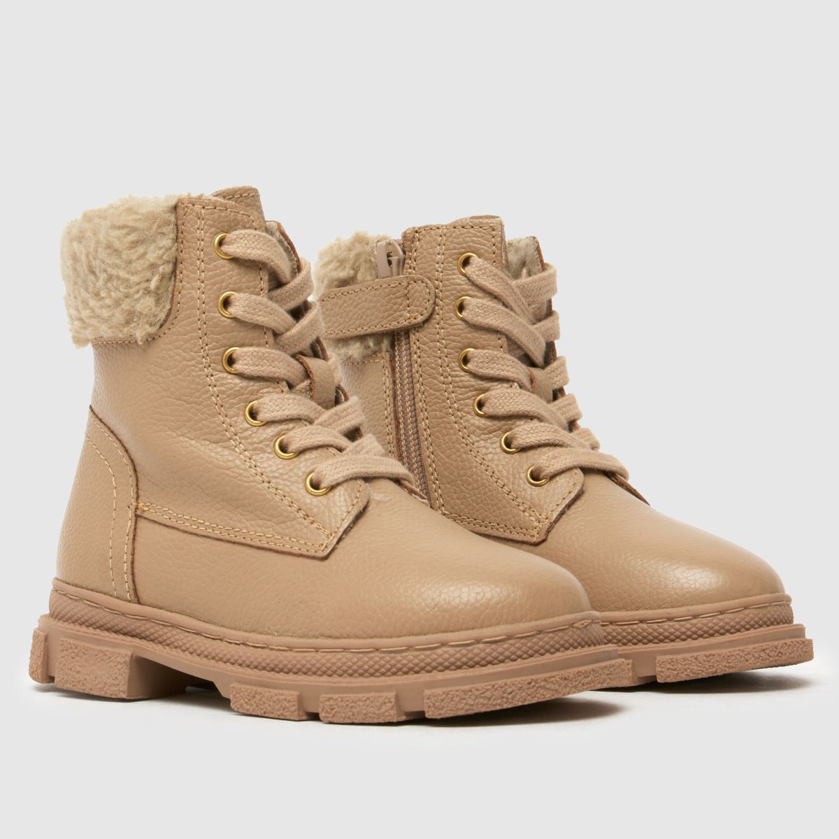 Dívčí batolecí boty schuh s přírodní kožešinou Charlie