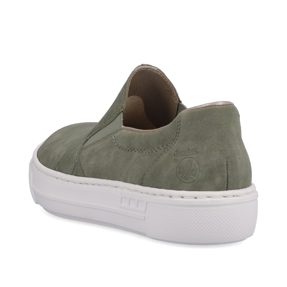 Rieker Damen Slipper olivgrün