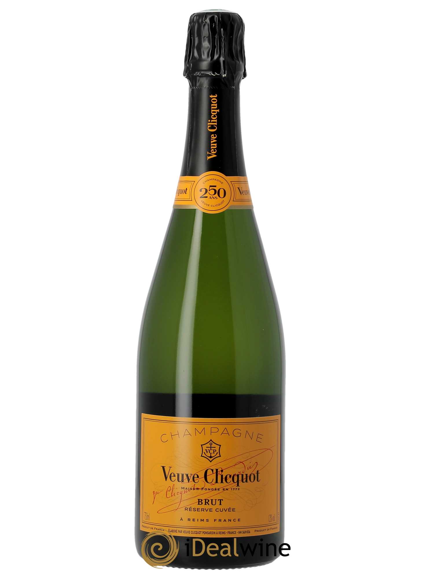 Brut Réserve Veuve Clicquot Ponsardin   - Lot de 1 Bouteille
