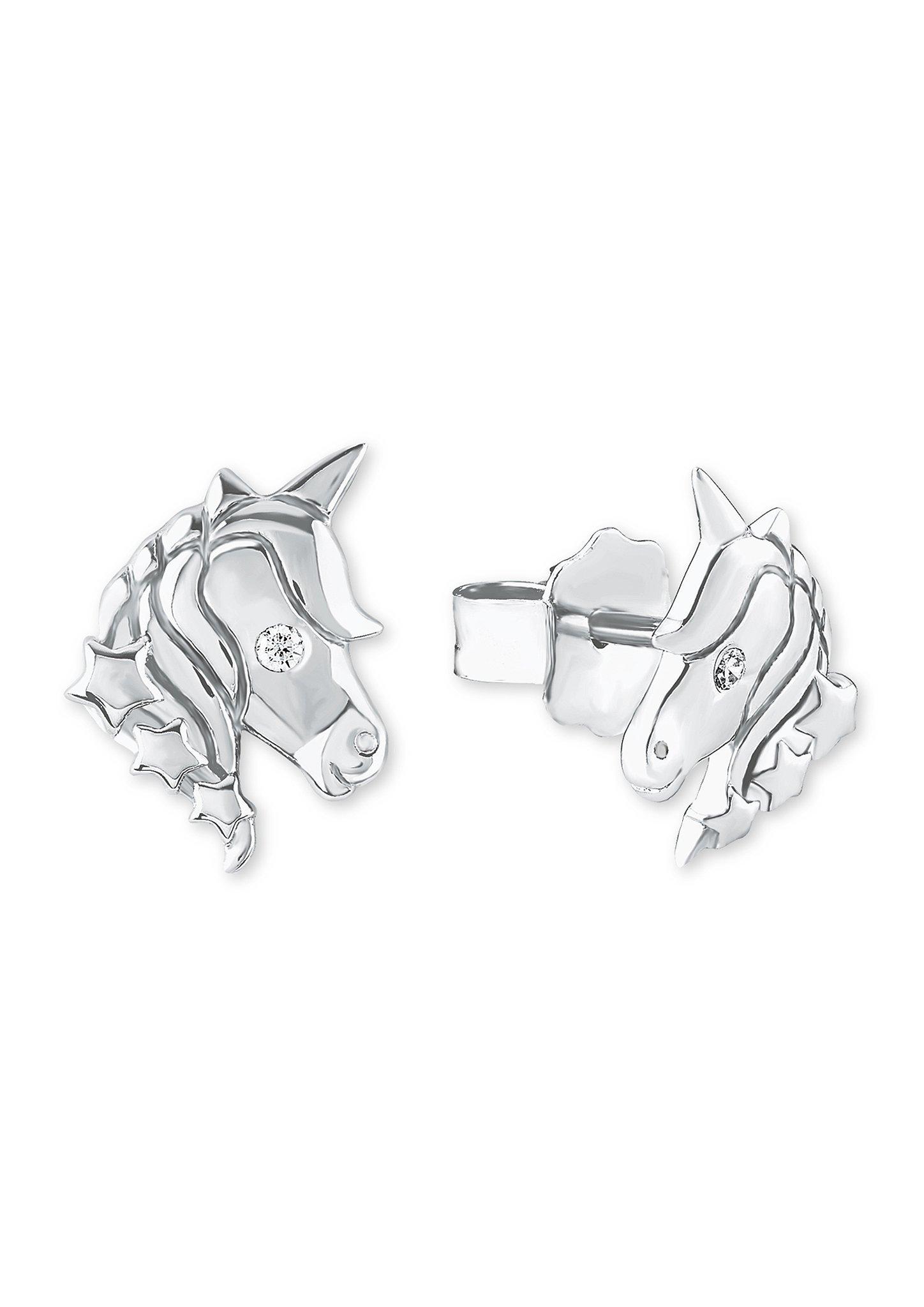 Silber-Ohrstecker mit Einhorn-Motiv  272.708.6414.0803-05E0