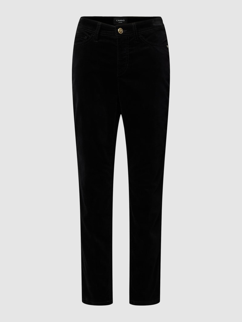 Slim Fit Jeans im 5-Pocket-Design Modell 'PIPER' in schwarz