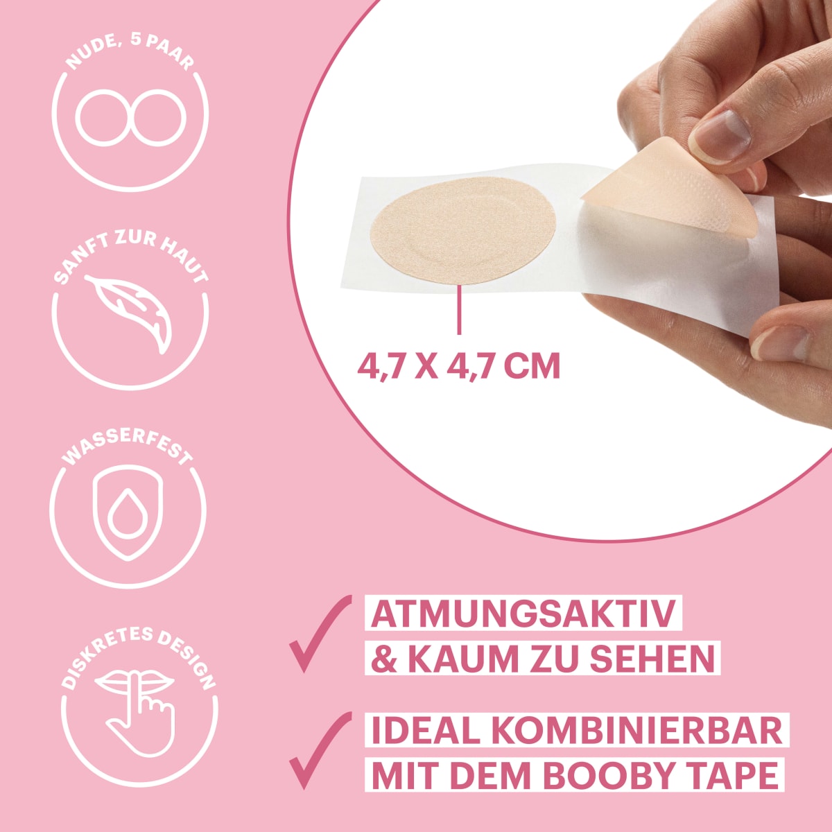 Nipple Covers Nude (5 Paar), 10 St