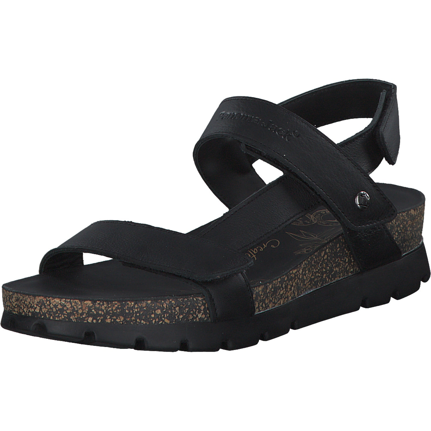 Panama Jack Selma B, Keilsandaletten, Damen, Schwarz