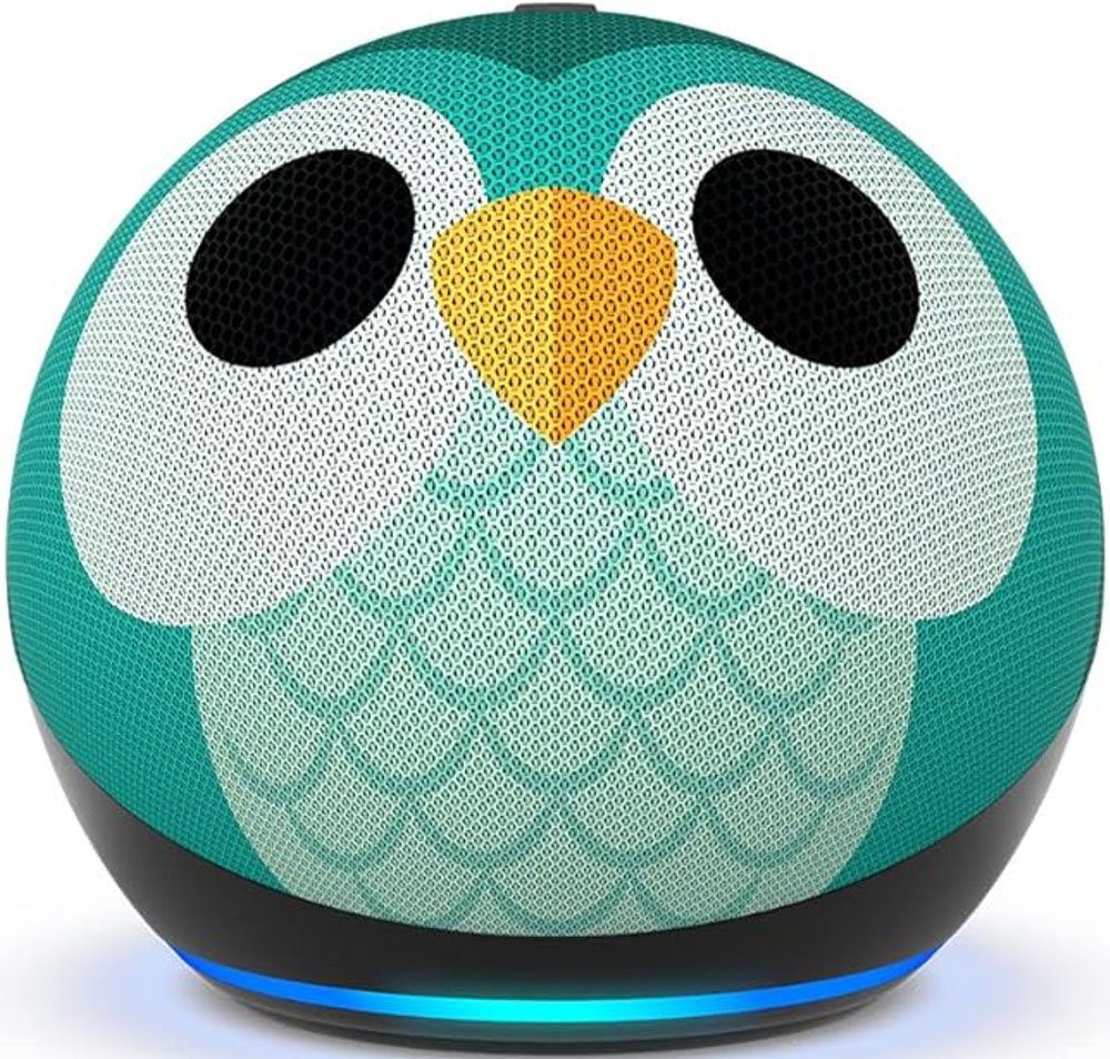 Amazon Echo Dot Kids (5. Gen., 2022) / Alexa / Eulen Design Bluetooth-Lautsprecher