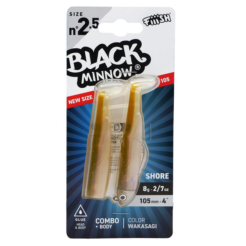 Fiiish Combo Black Minnow 105 Shore -pehmoviehe 10,5 cm 8 g