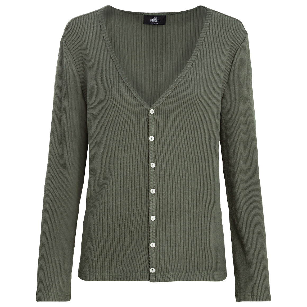 Damen Loungewear-Strickjacke in Rippoptik