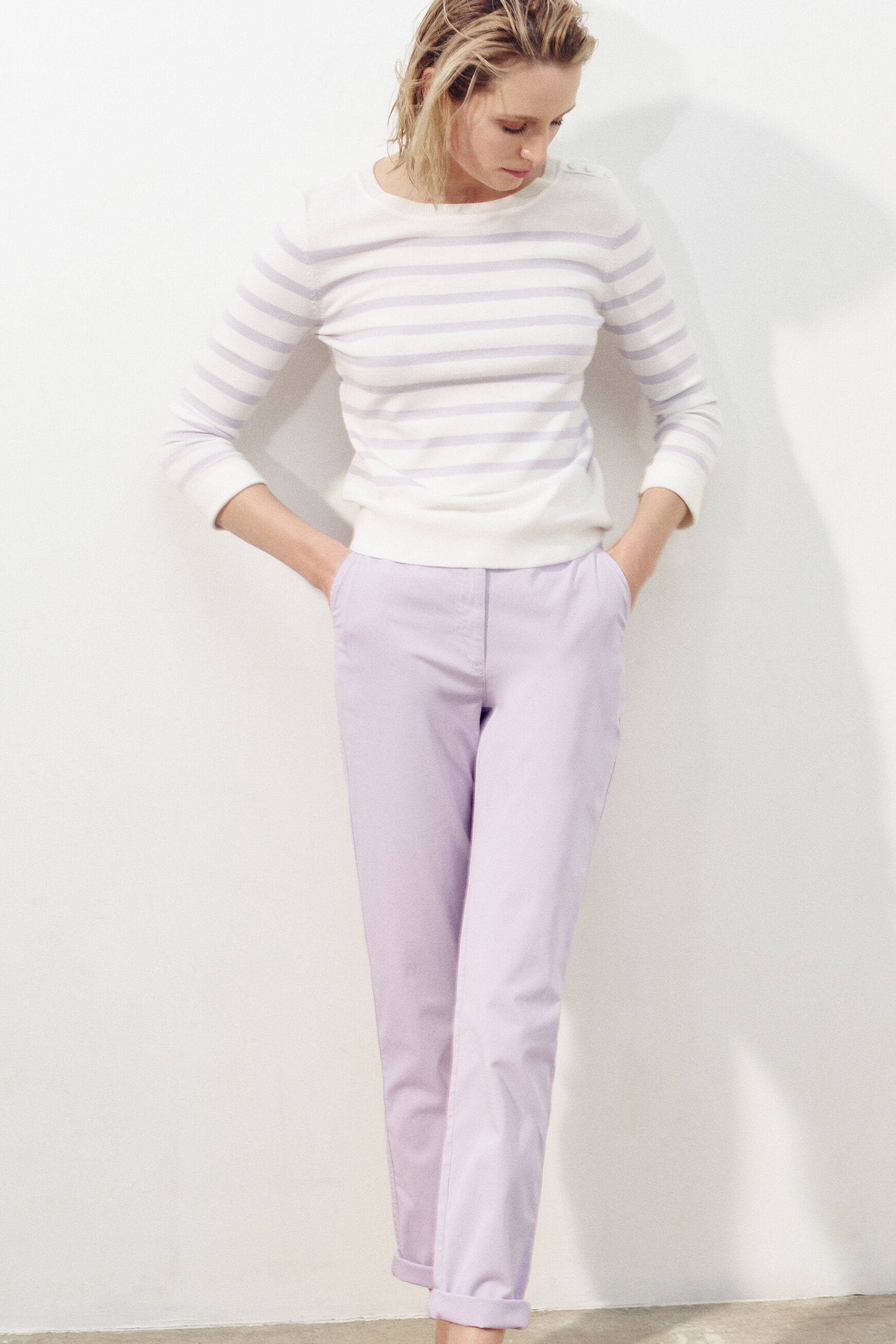 pantalon adelmo parme femme