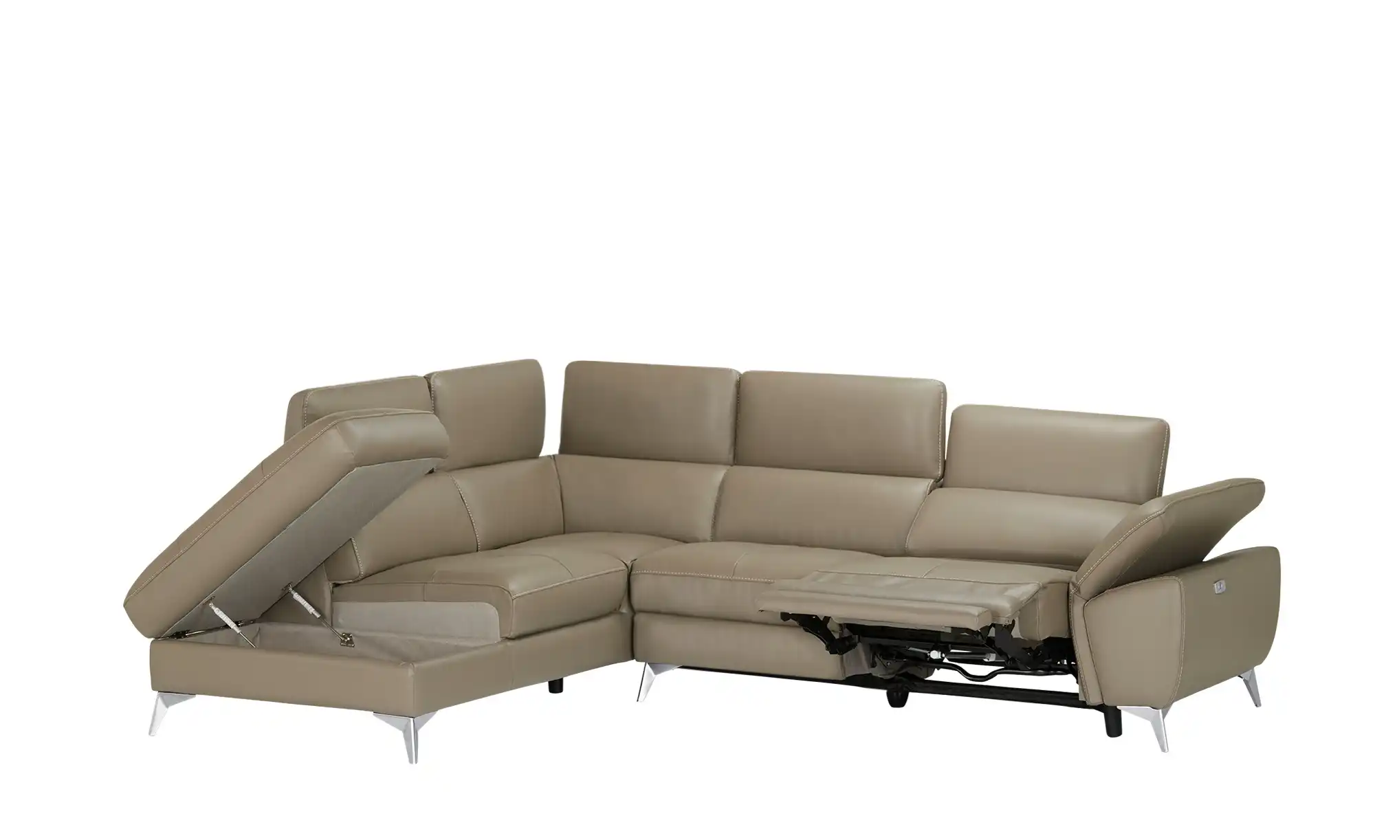 Primo Ecksofa mit elektrischer Relaxfunktion Danae