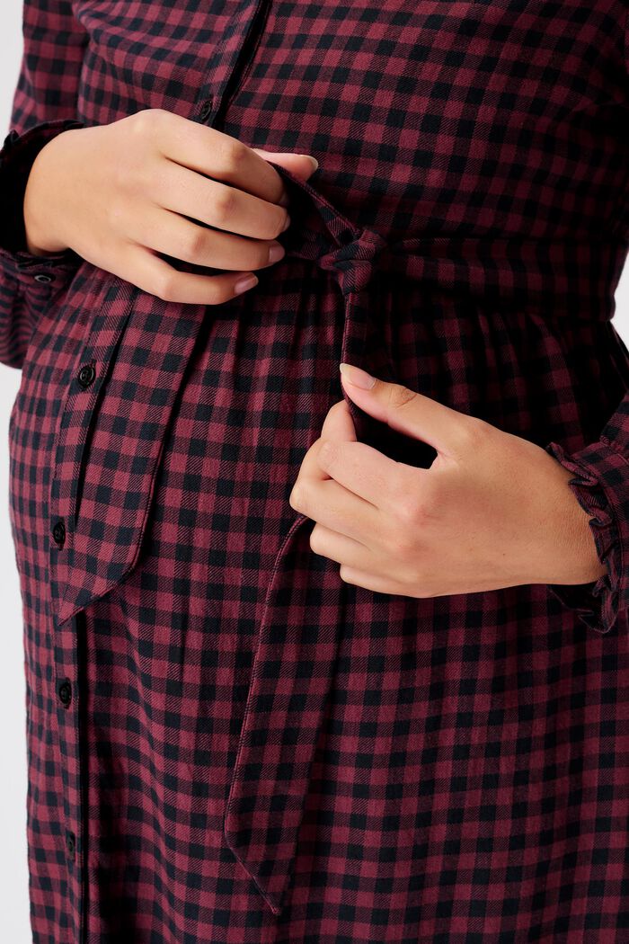 MATERNITY Stillkleid aus kariertem Flanell