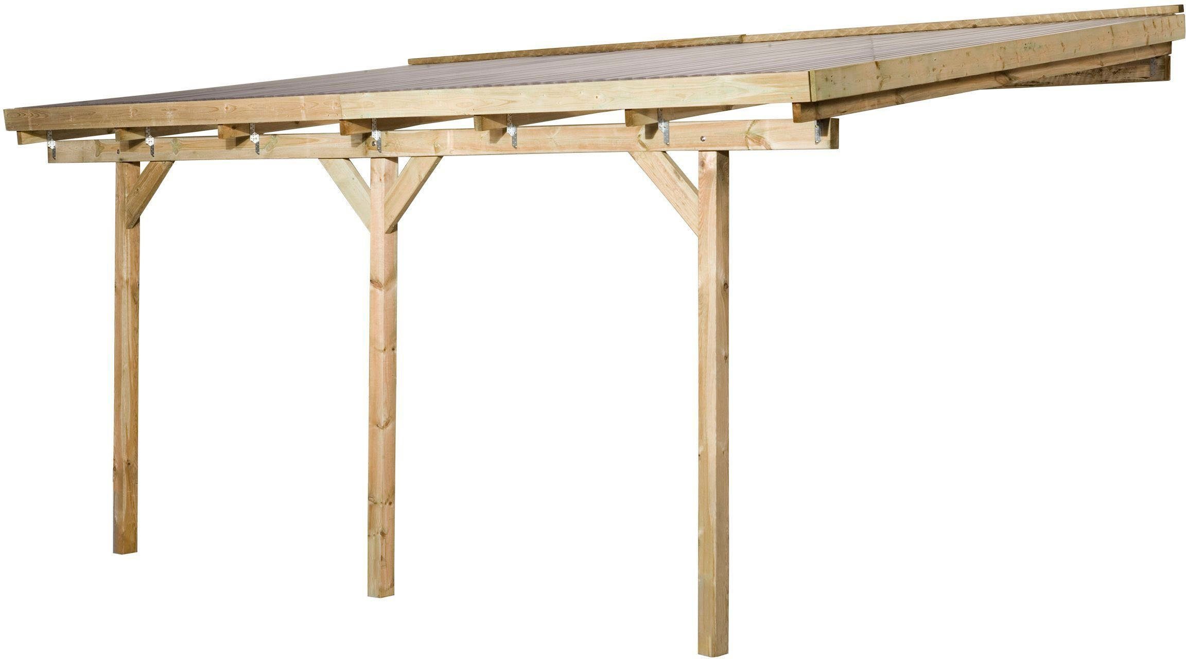 weka Terrassendach 671 Gr.3, BxT: 424x306 cm, Bedachung Dachplatten, Pfostenstärke 90 mm