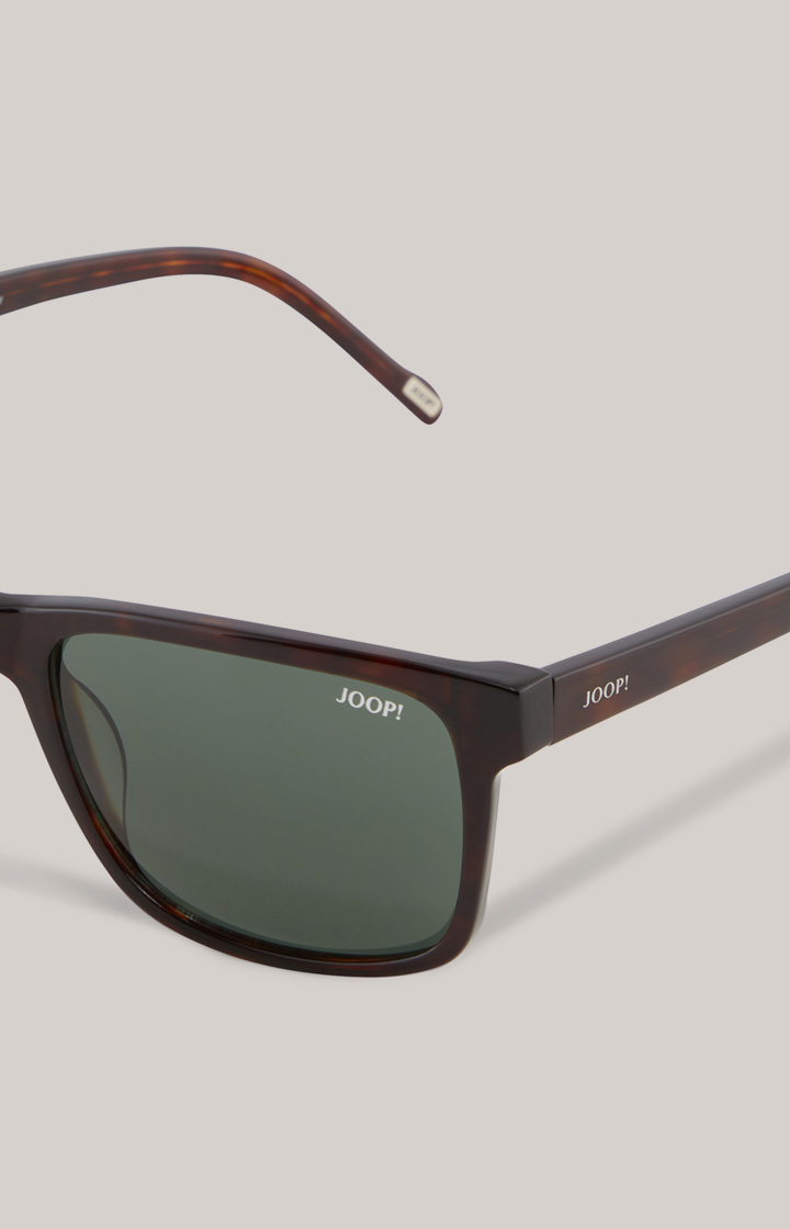 Sonnenbrille in Braun/Grün