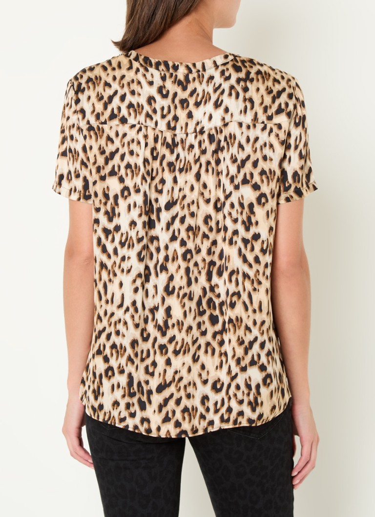 Top con scollo a V e stampa leopardata di Gerry Weber