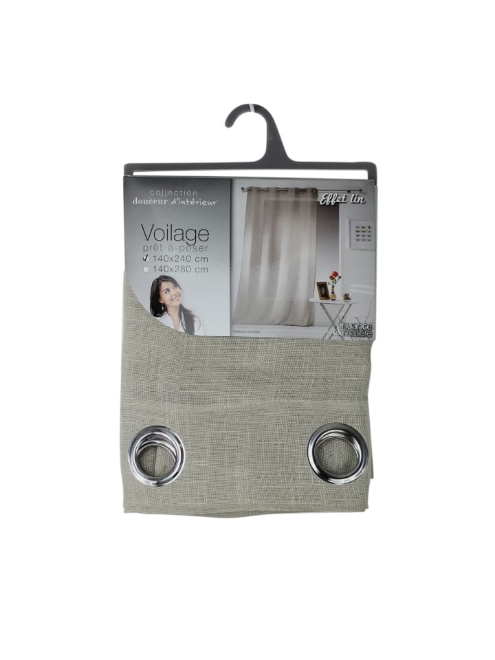 Douceur d’Intérieur Ösenvorhang in beige günstig kaufen onesize