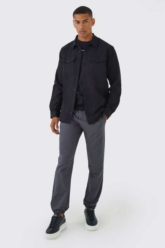Slim-Fit Stretch-Hose mit elastischem Bund