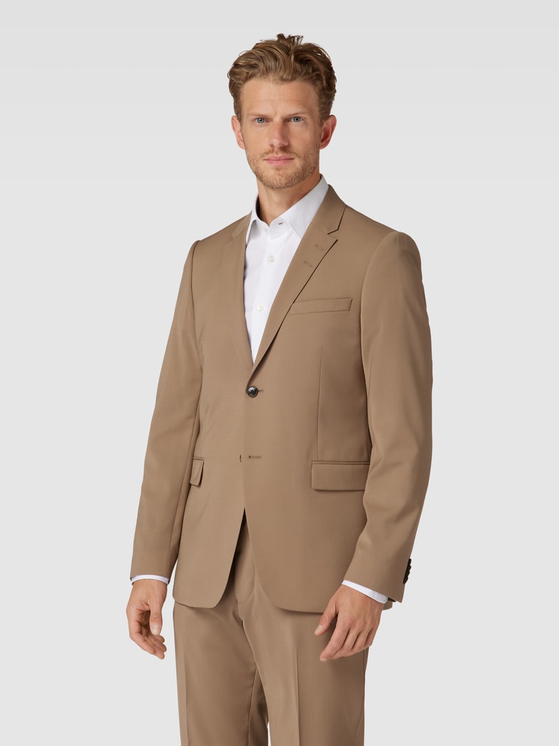 Anzug mit Reverskragen in beige