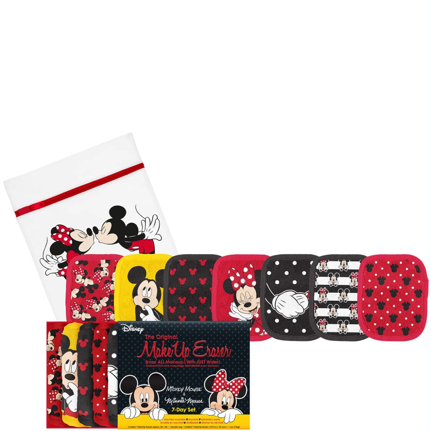 Make Up Eraser Mickey & Minnie 7 Day Set Serviette Démaquillante Réutilisable x7