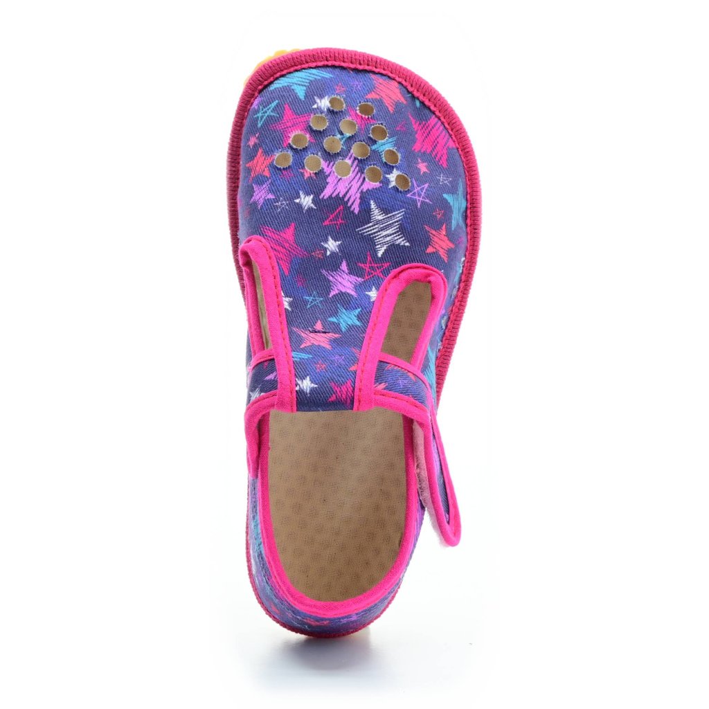 Beda Stars Canvas Hausschuhe mit Perforation (BF-060010/W/PF)