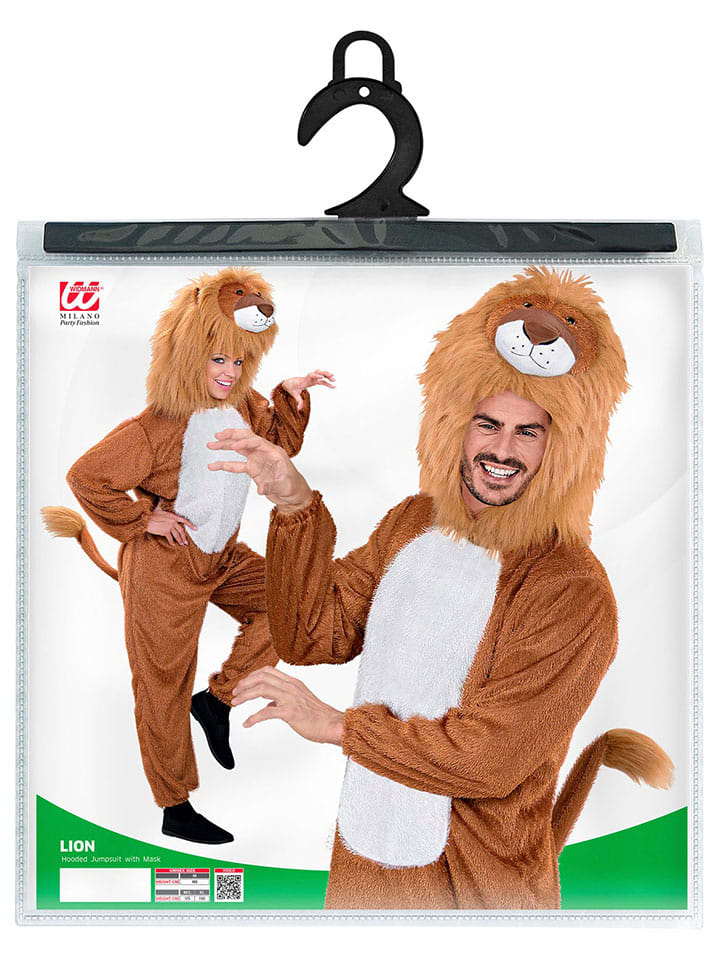 Carnival Party Kostümoverall ''Löwe'' in Hellbraun/ Weiß günstig kaufen