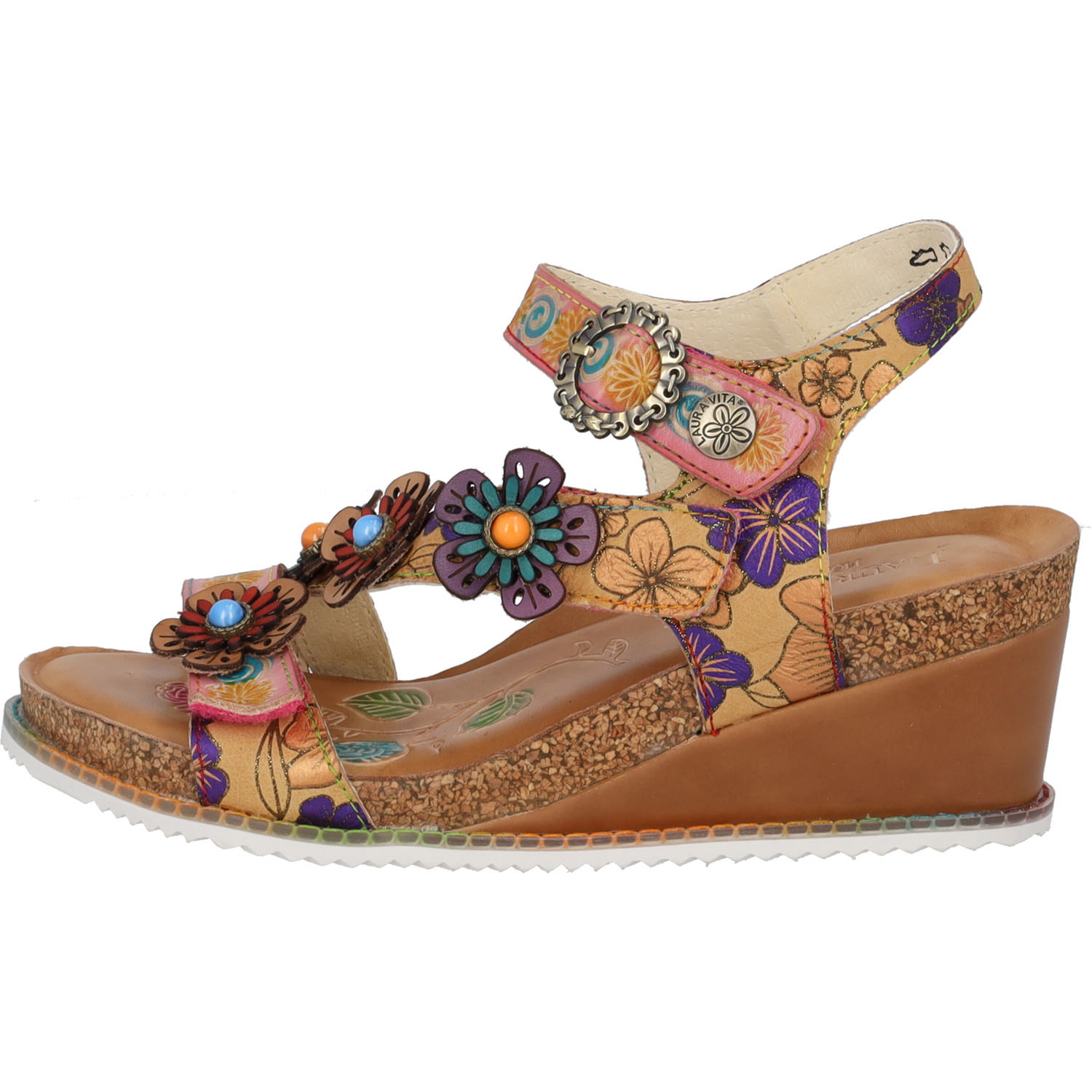 Laura Vita Bonito 524, Plateau-Sandaletten, Damen, Braun