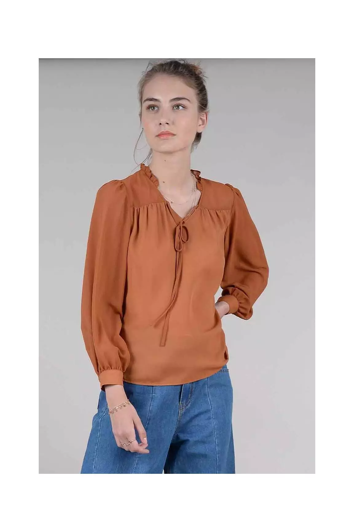Molly Bracken Blouses Femme couleur marron
