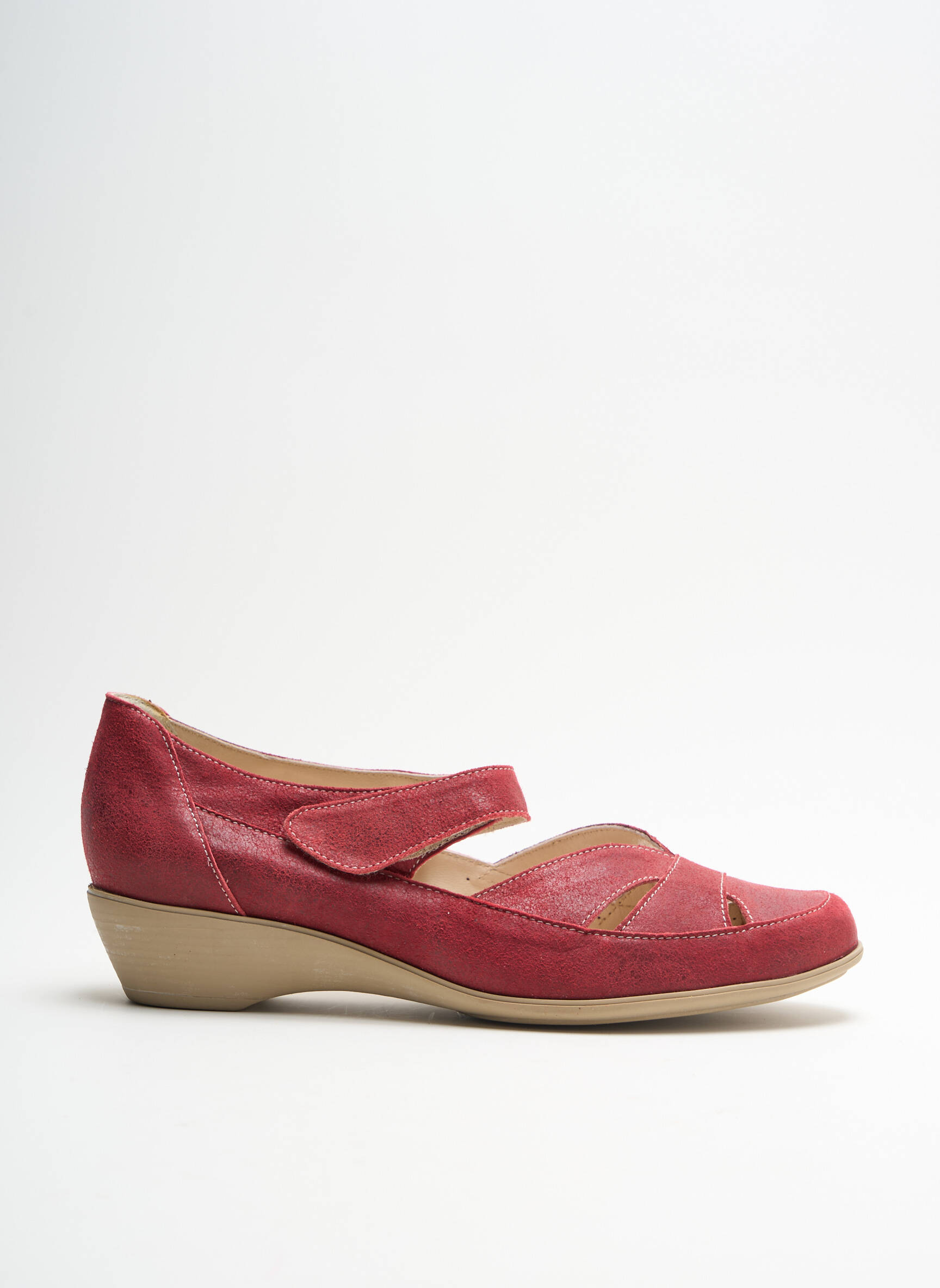 Ombelle Sandales Nu Pieds Femme couleur rouge