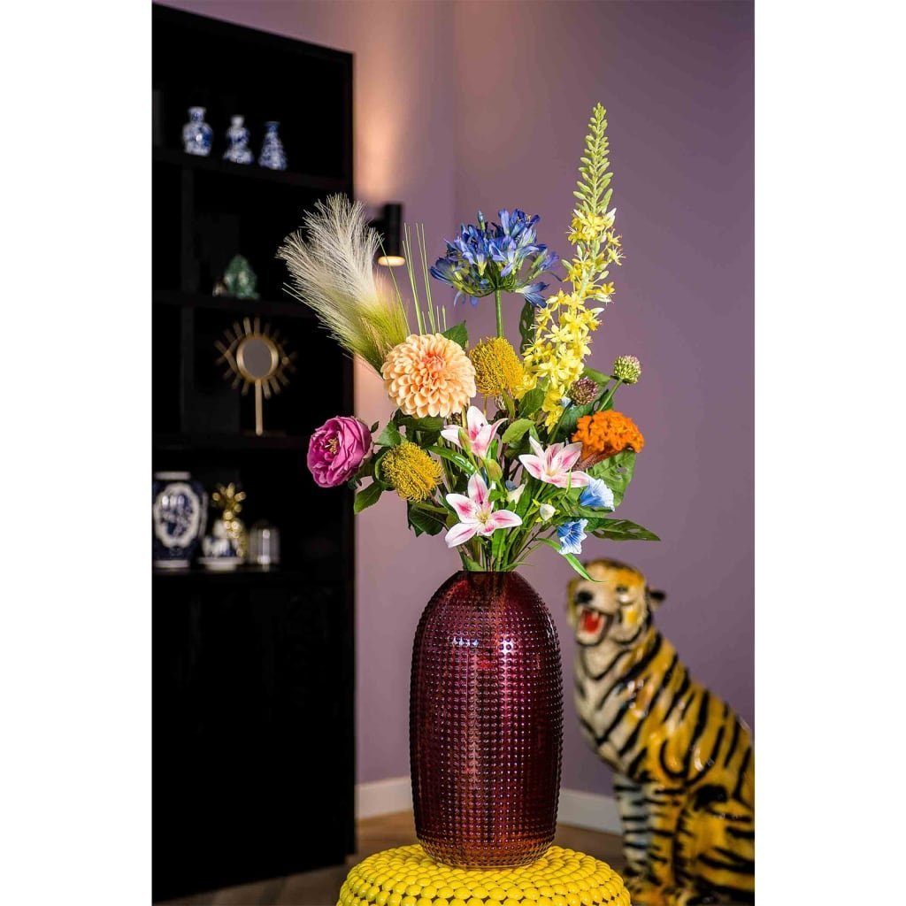 Kunstrasen Künstlicher Blumenstrauß Ultimate Bliss XL 100 cm Mehrfarbig, Emerald, Höhe: 100 mm