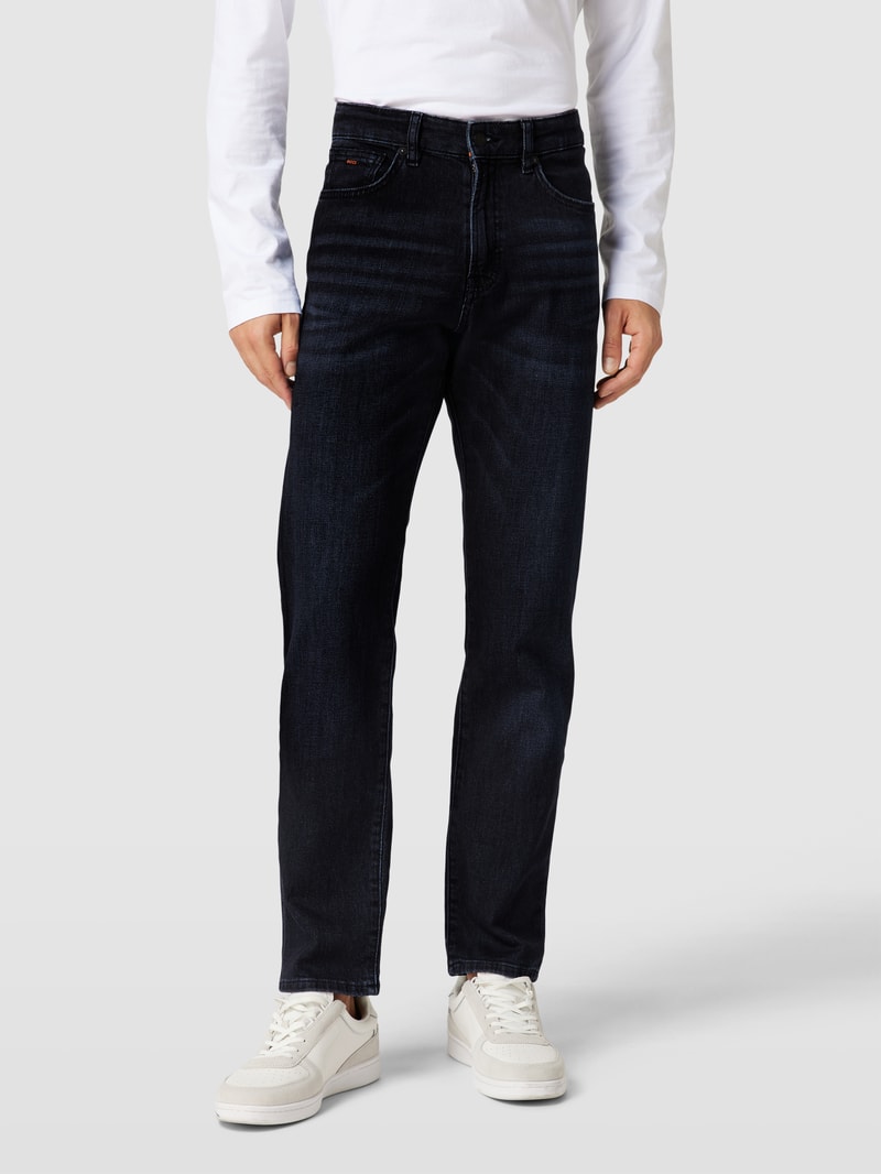 Jeans im 5-Pocket-Design Modell 'Maine' in dunkelblau