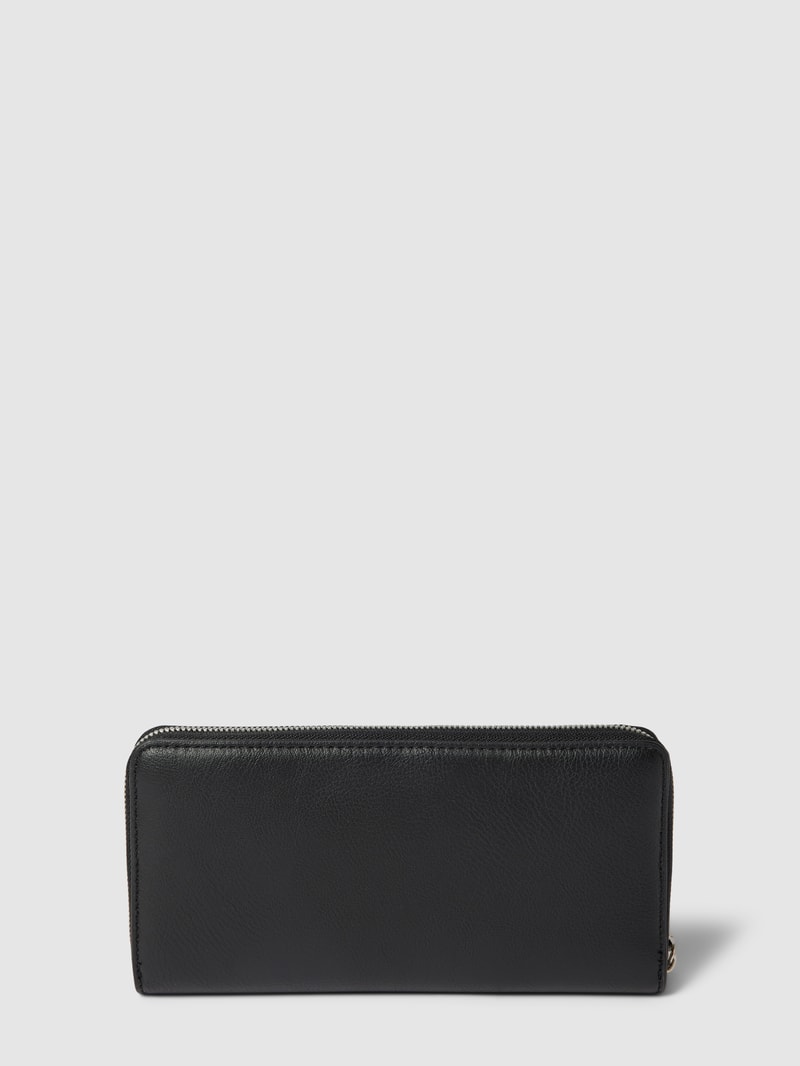 Portemonnaie in Leder-Optik in schwarz