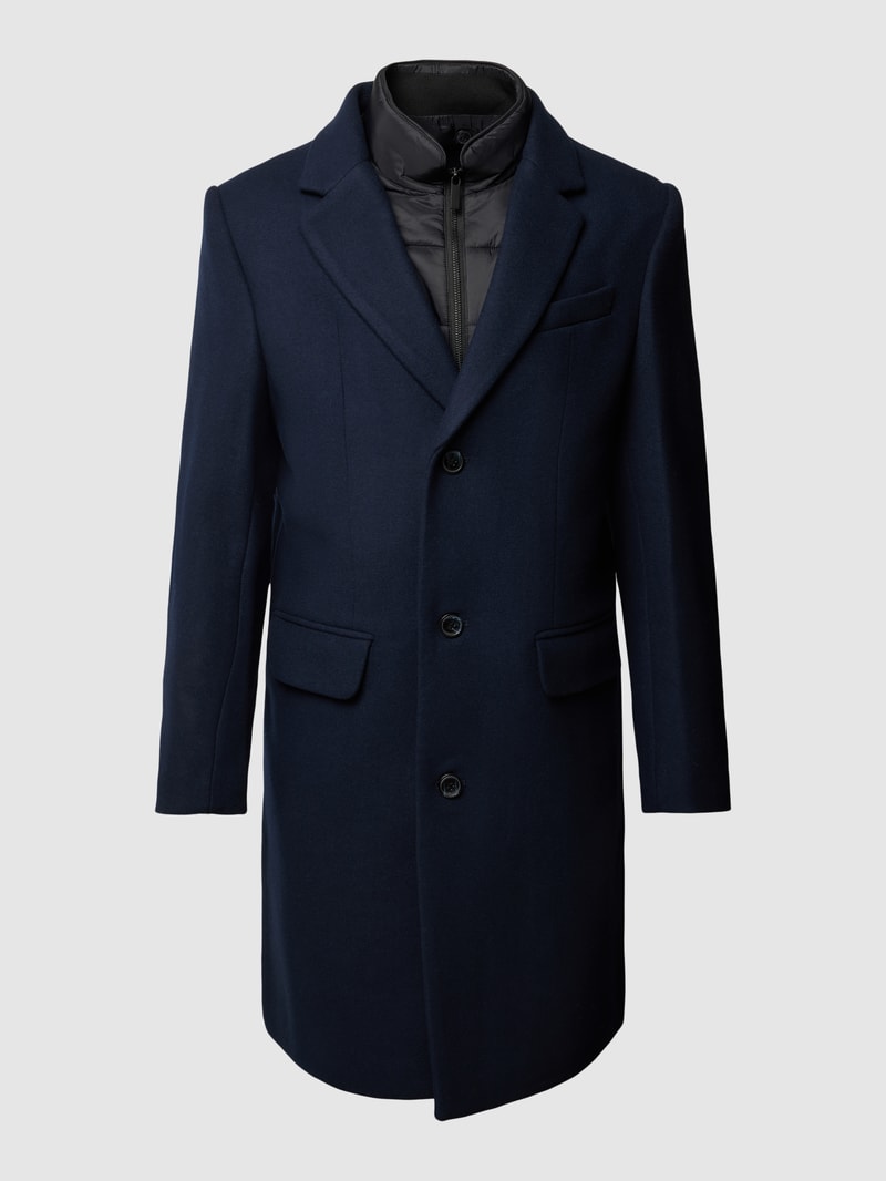 Mantel im Double-Layer-Look Modell 'JOSEPH' in dunkelblau