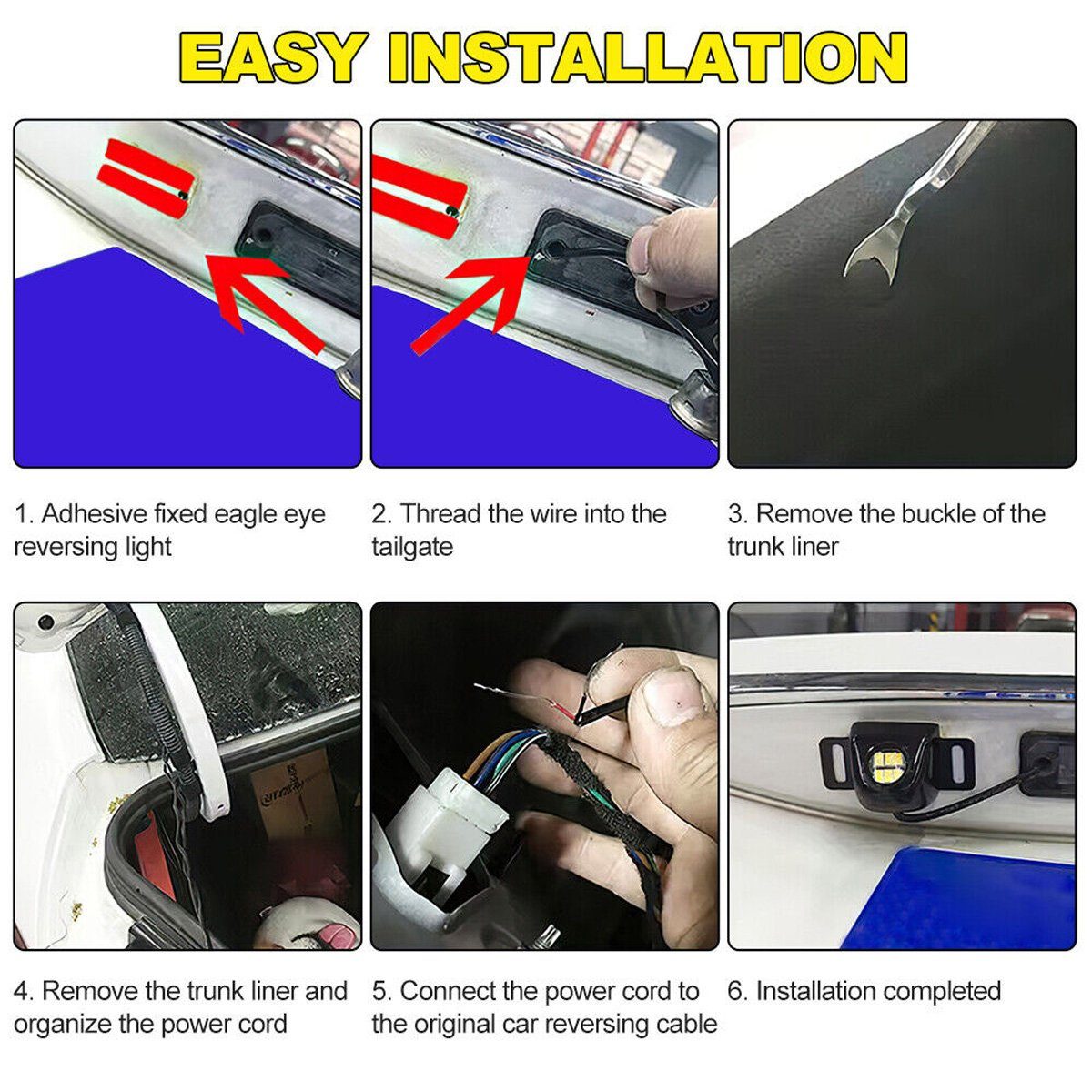 götäzer Anhänger Auto LED superhelles Rogue-Rückfahrlicht universal, 1-tlg., Zusatzlicht, Hochleistungs-Rückfahrlicht, elektrisches Auge, extern