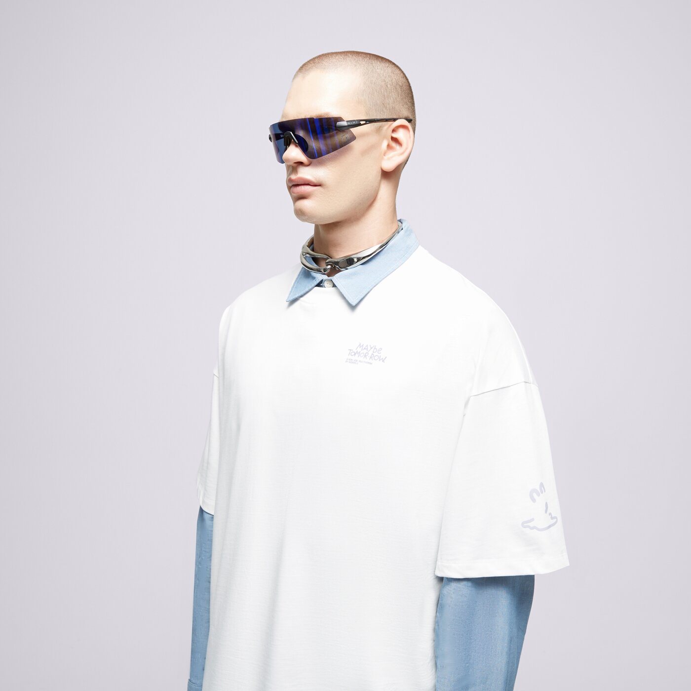 S.NOW JOB SIZEER T SHIRT “MAYBE”-NATURAL WHITE Weiß