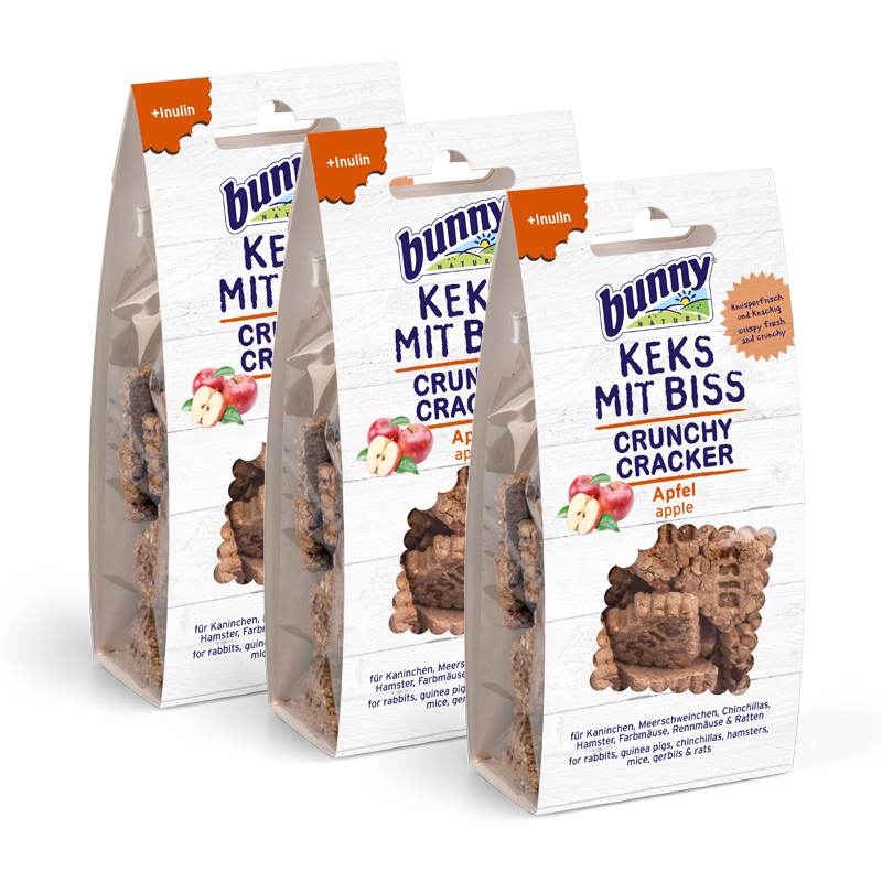 Bunny Snacks Bunny Keks mit Biss Apfel 3x50 g