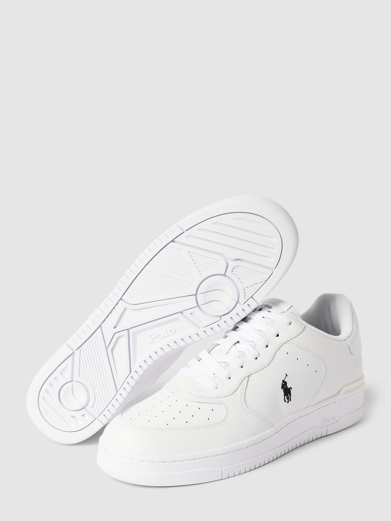 Sneaker mit Label-Details in weiß
