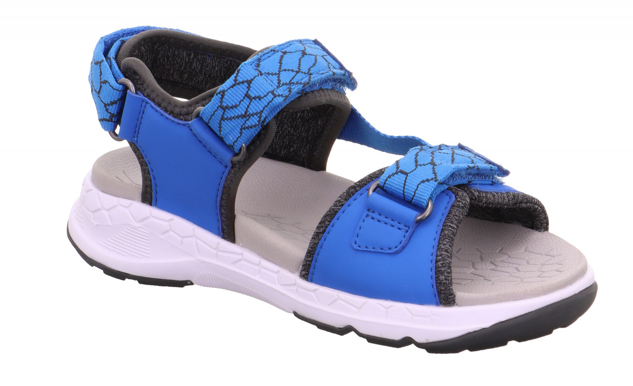 CRISS CROSS - Blau/GrauSandale mit Klettverschluss