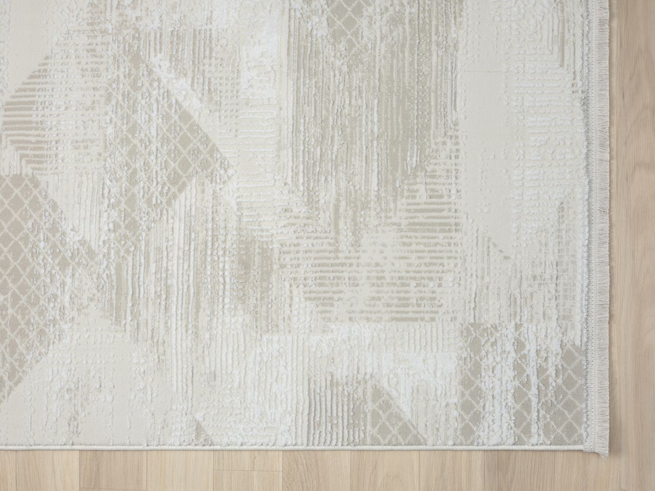MyFlair Teppich Siena , 200cm x 290cm, Farbe Beige, rechteckig, Florhöhe 10mm