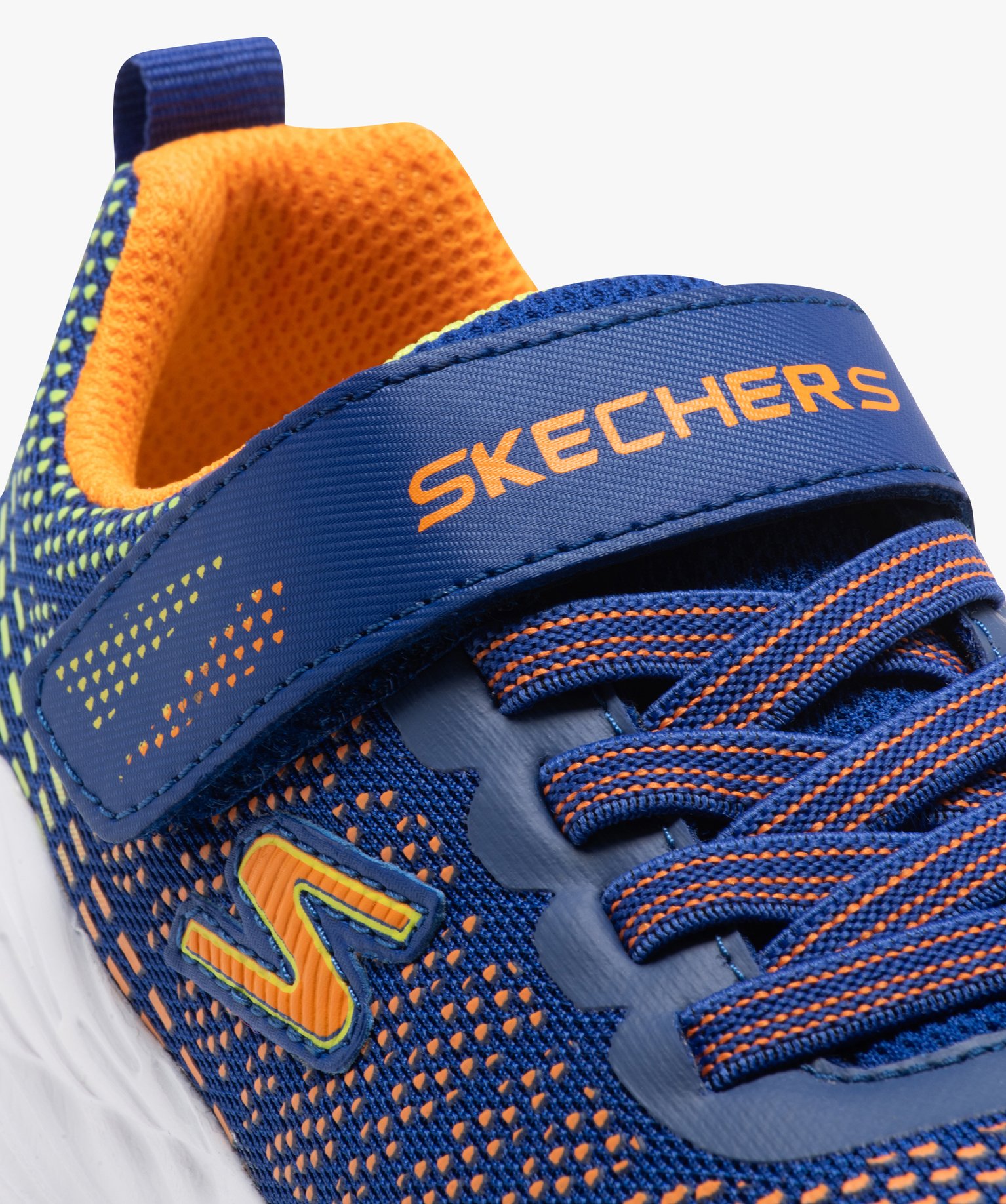 Baskets Garçon en mesh à reliefs contrastants - Skechers bleu | GEMO