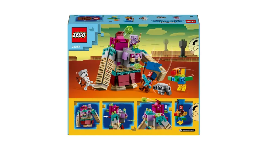 LEGO Minecraft Legends 21257 Showdown mit dem Verschlinger, Action-Spielzeug