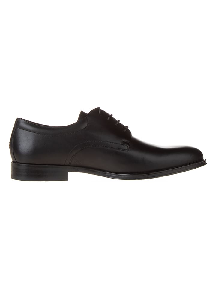 Tommy Hilfiger Shoes Leder-Schnürschuhe in Schwarz günstig kaufen