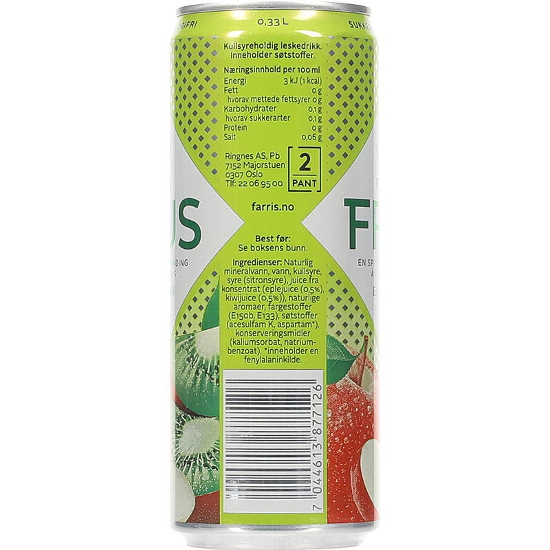 Farris Farris Frus 0,33 l boks sleek eple/kiwi