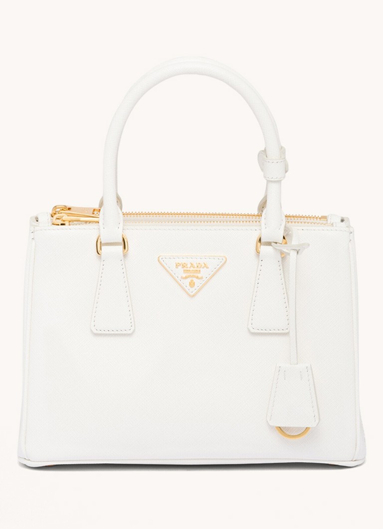 Prada Galleria leather handbag with detachable shoulder strap