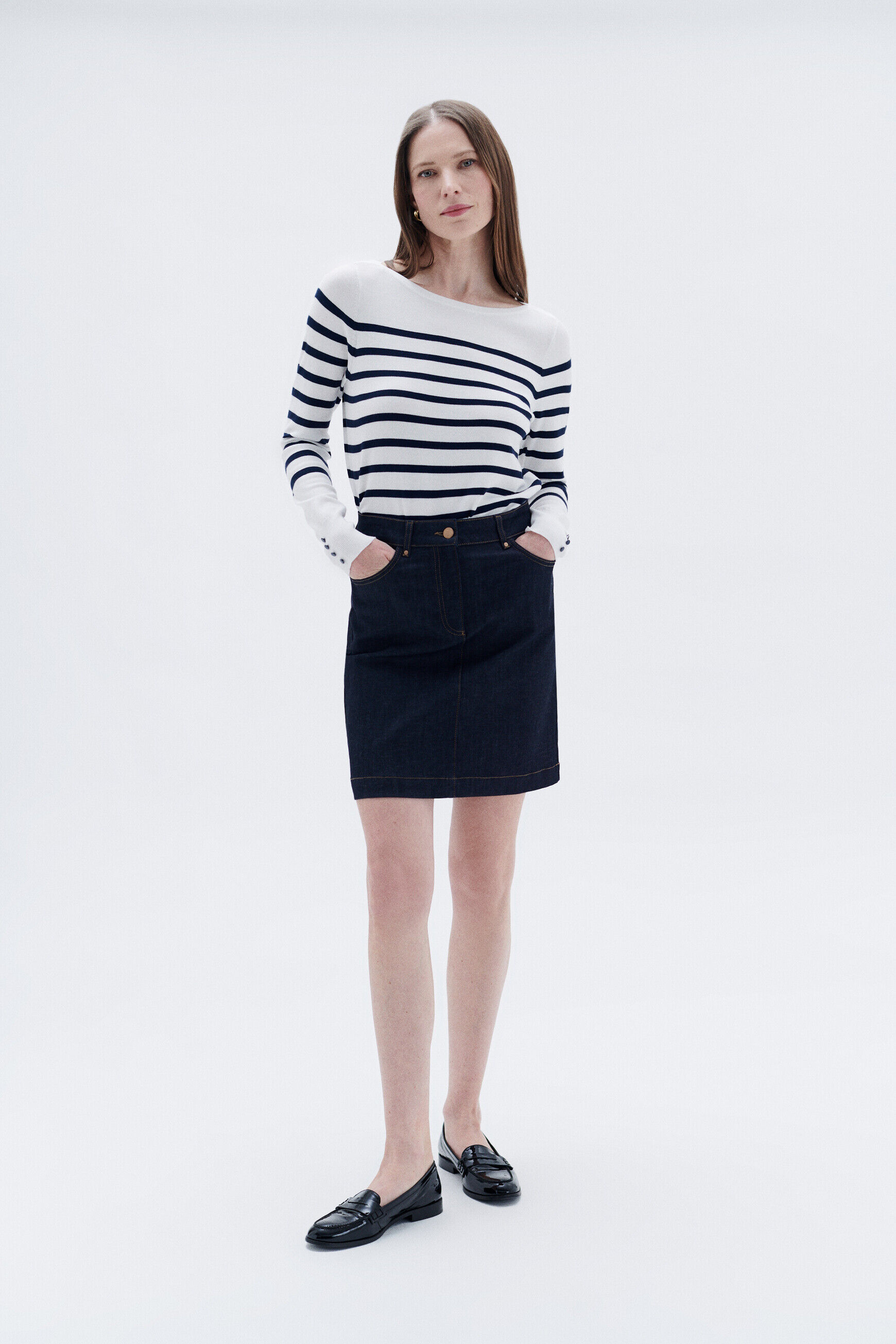Jupe jlucia denim double stone femme