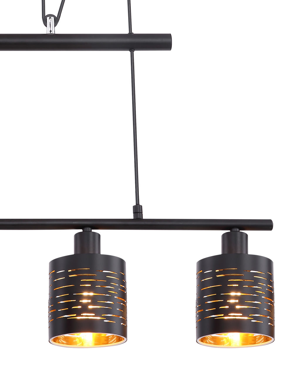 Globo Lighting - TUNNO - Hängeleuchte Metall schwarz, 4x E14 LED
