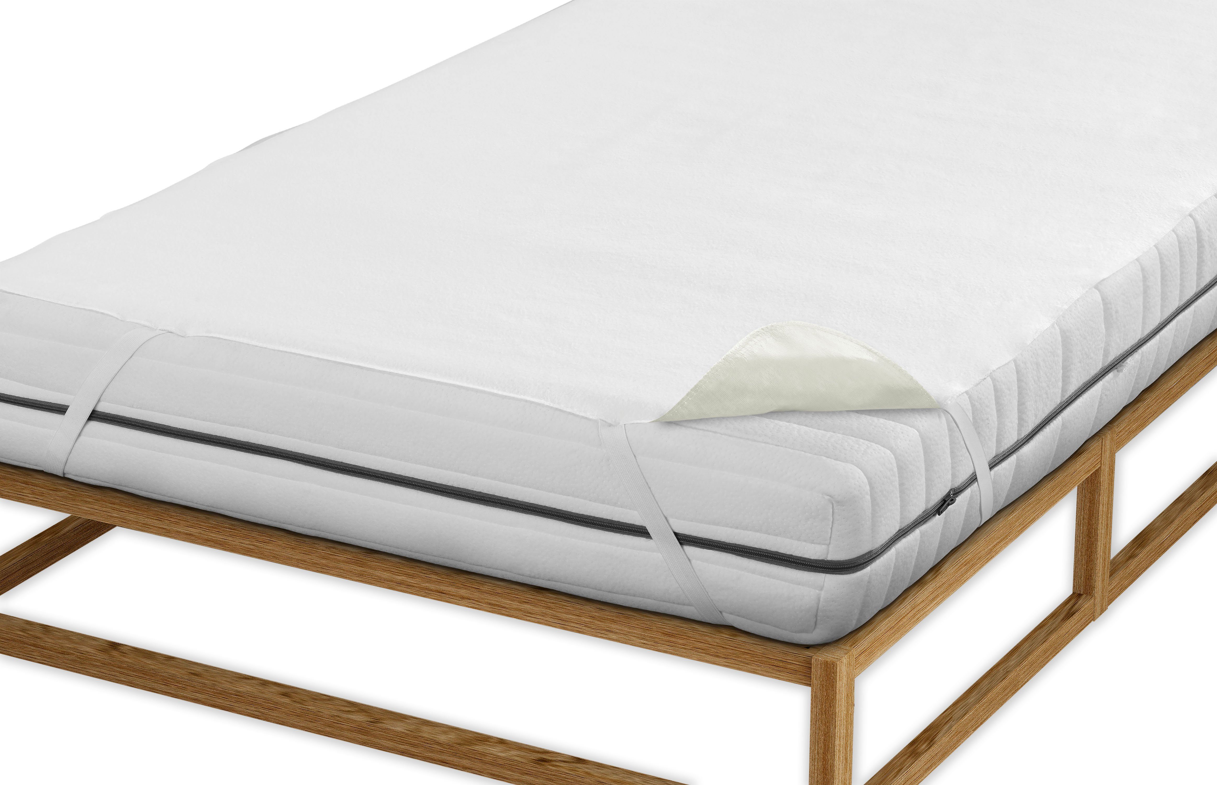 Matratzenauflage Molton, 2-lagig mit Silberausrüstung Biberna Sleep & Protect