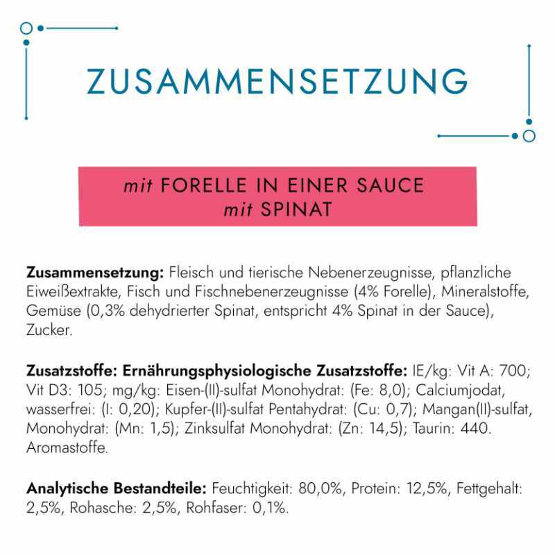 GOURMET Nassfutter GOURMET Perle Erlesene Streifen 26x85g Forelle & Spinat